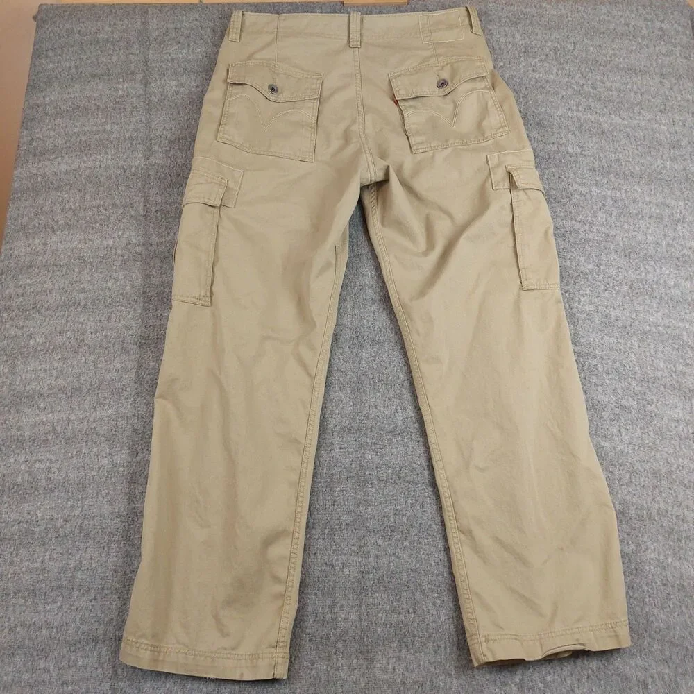 Levis Loose Straight Cargo Pants Men 36x34 (Fit 37x32.5) Baggy Work Wear Utility